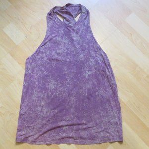 Lululemon pink shibori pattern tank top size 6